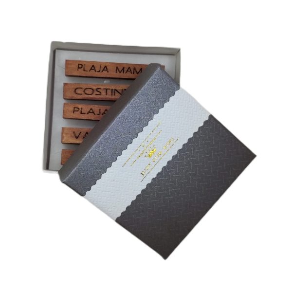 Magneți Suvenir România – Set 5 Decoratiuni din lemn -  Plaje România , Handmade - imagine 3